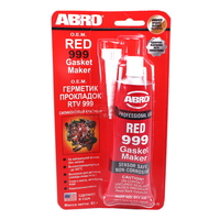 Герметик силиконовый красный 999 (85гр) США ABRO 911-AB-R