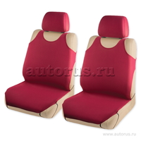 Чехлы на передние сиденья (майки), бордовые 2пр. ARNEZI A0508014