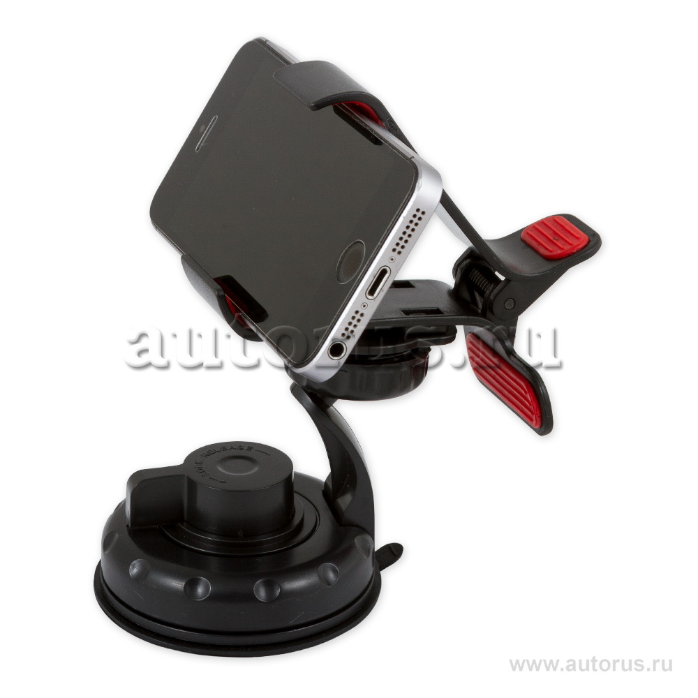 Держатель телефона/навигатора 0-135 мм. на лобовое стекло/панель черный ARNEZI A0602007