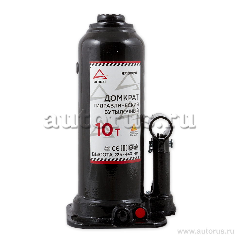 Домкрат гидравлический бутылочный 10 т. 225-440 мм. ARNEZI R7100091
