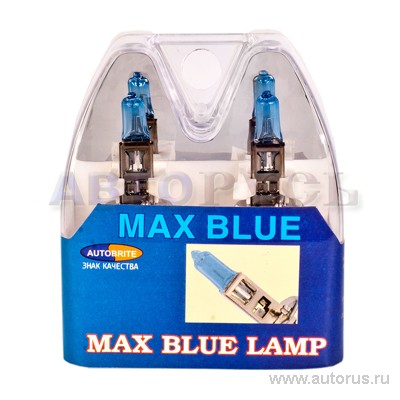 Лампа 12V H1 100W AUTOBRITE MAX BLUE 2 шт. DUOBOX ABH112V100MB