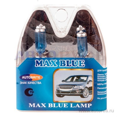 Лампа 12V H11 55W AUTOBRITE MAX BLUE 2 шт. DUOBOX H1112V55WMB