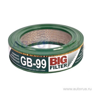 Фильтр воздушный ГАЗ 402дв BIG FILTER GB-99