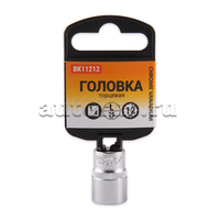 Головка 1/4 12-и гранная 12мм L 25мм BK11212