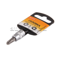 Головка со вставкой 1/4 PH3 L 37мм BK12103