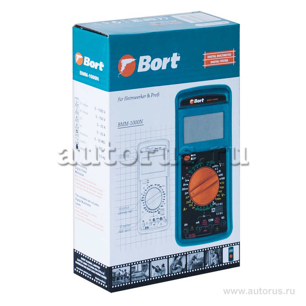Мультитестер цифровой BORT BMM-1000N