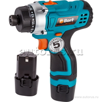 Дрель-шуруповерт аккумуляторная Bort BAB-12x2Li-FDK