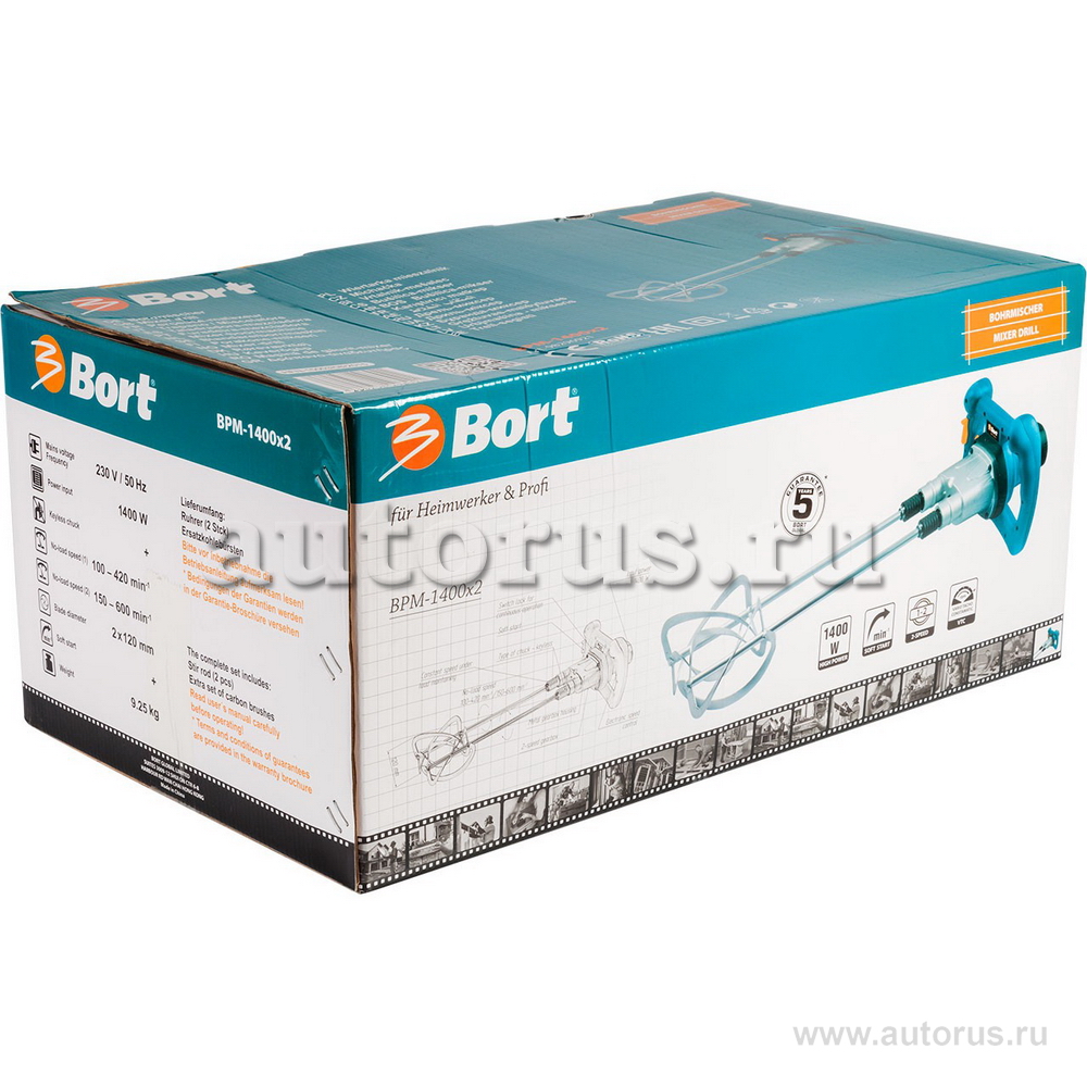 Дрель-миксер Bort BPM-1400x2