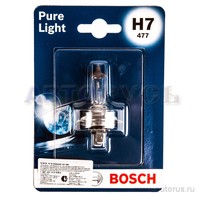 Лампа 12V H7 55W BOSCH Pure Light 1 шт. блистер 1 987 301 012
