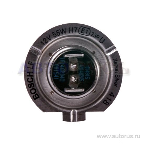 Лампа 12V H7 55W BOSCH Xenon Silver 2 шт. DUOBOX 1 987 301 087