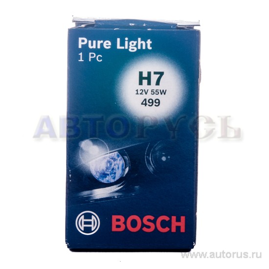 Лампа 12V H7 55W BOSCH Pure Light 1 шт. картон 1 987 302 071