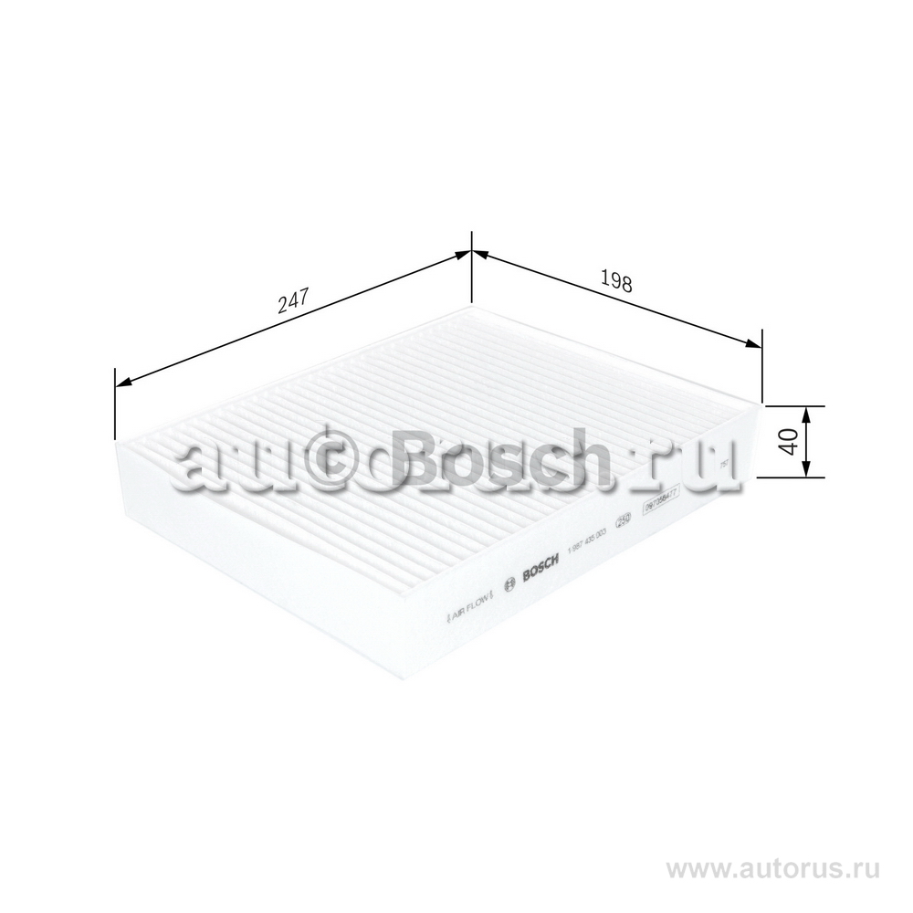 Фильтр салонный BMW F20/30/31 BOSCH 1987435003