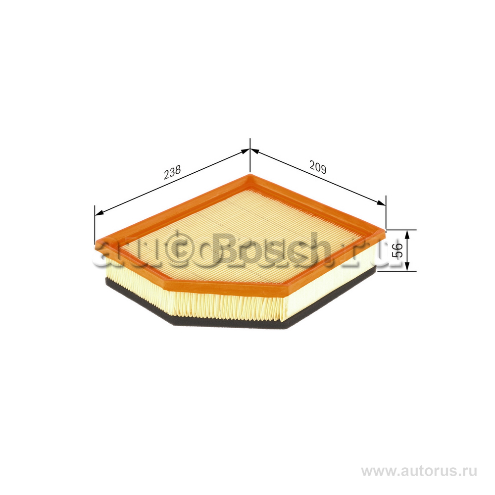 Фильтр воздушный VOLVO S80 II 3.0 T6/3.2 01/07->/V70 III 3.0T6/3.2L BOSCH F 026 400 146