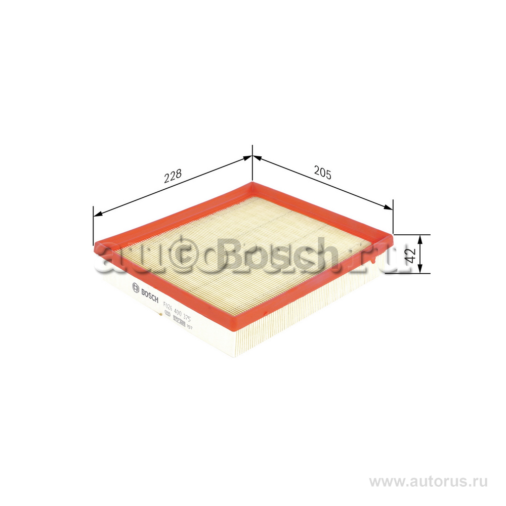 Фильтр воздушный BMW F20 116I/118I 2010=> BOSCH F026400375