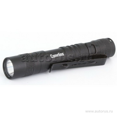 Фонарь, черный LED XPE, 3 режима 1XLR03 в комплекте, алюминиевый, блистер Camelion LED51516