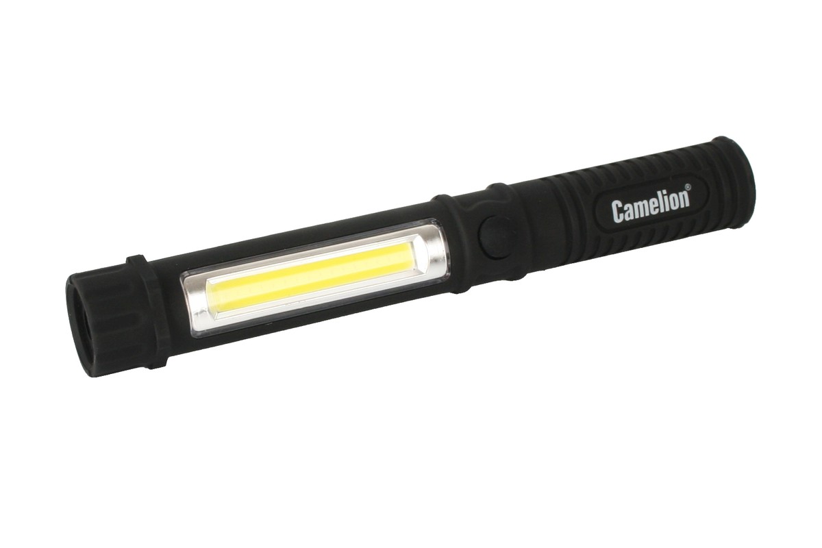 Фонарь-ручка, COB LED+1W LED, 3XR03, пластик, магнит, клипса, блистер Camelion LED51521
