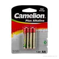 Батарейка алкалиновая тип AA 1,5В 2шт Camelion Plus Alkaline LR6-BP2