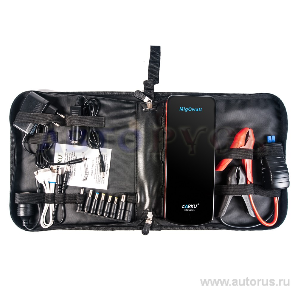 Портативное зарядное устройство CARKU E-Power-21, 18000 мАч, запуск авто, заряд ПК и телефонов, бустер