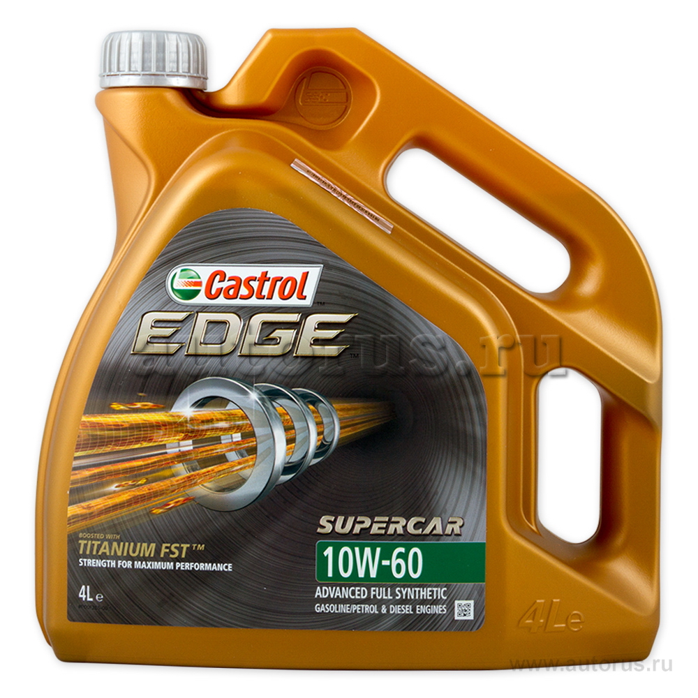 Масло моторное Castrol EDGE Supercar 10W60 синтетическое 4 л + 1 л 15BAC1