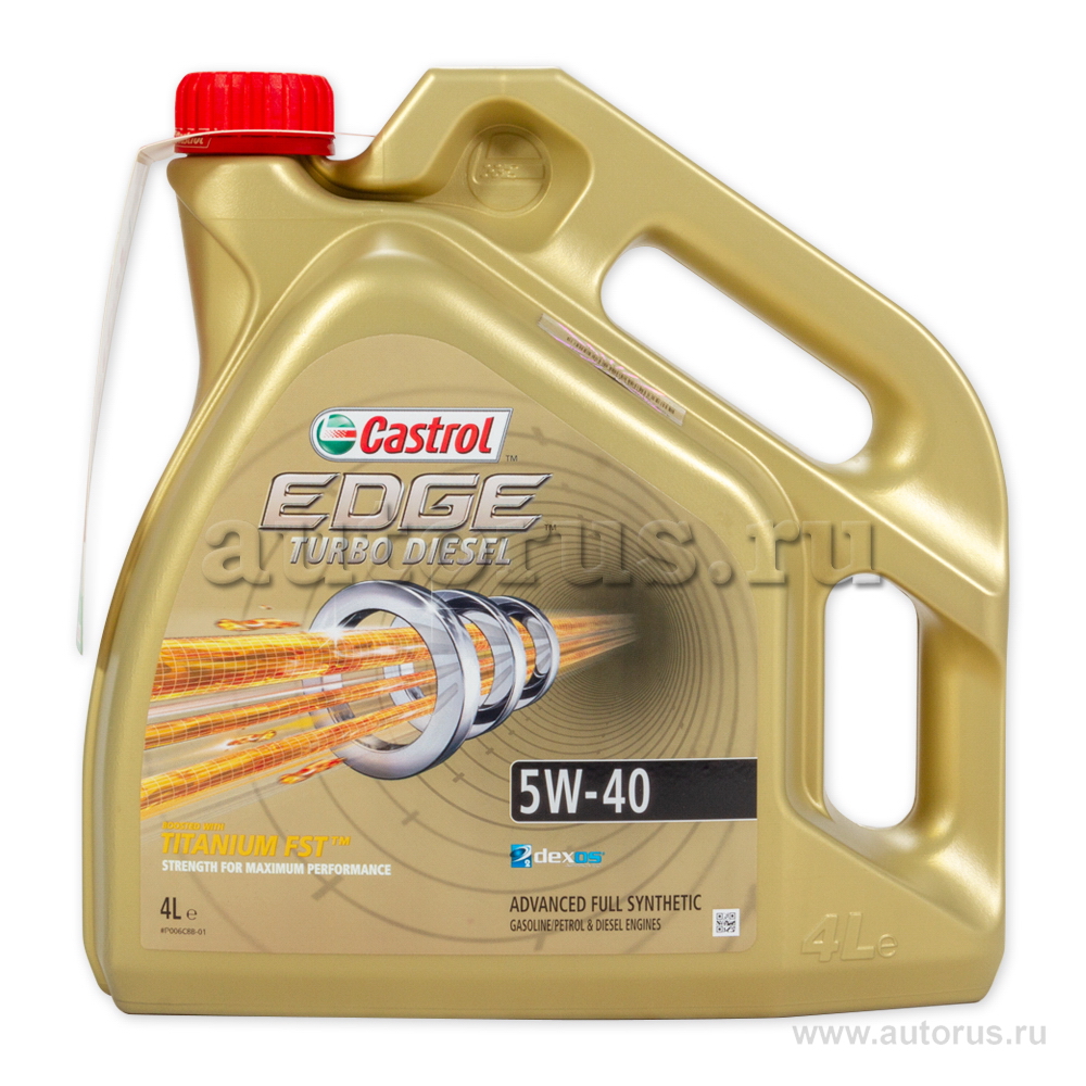 Масло моторное Castrol EDGE Turbo Diesel 5W40 4 л 15BB02