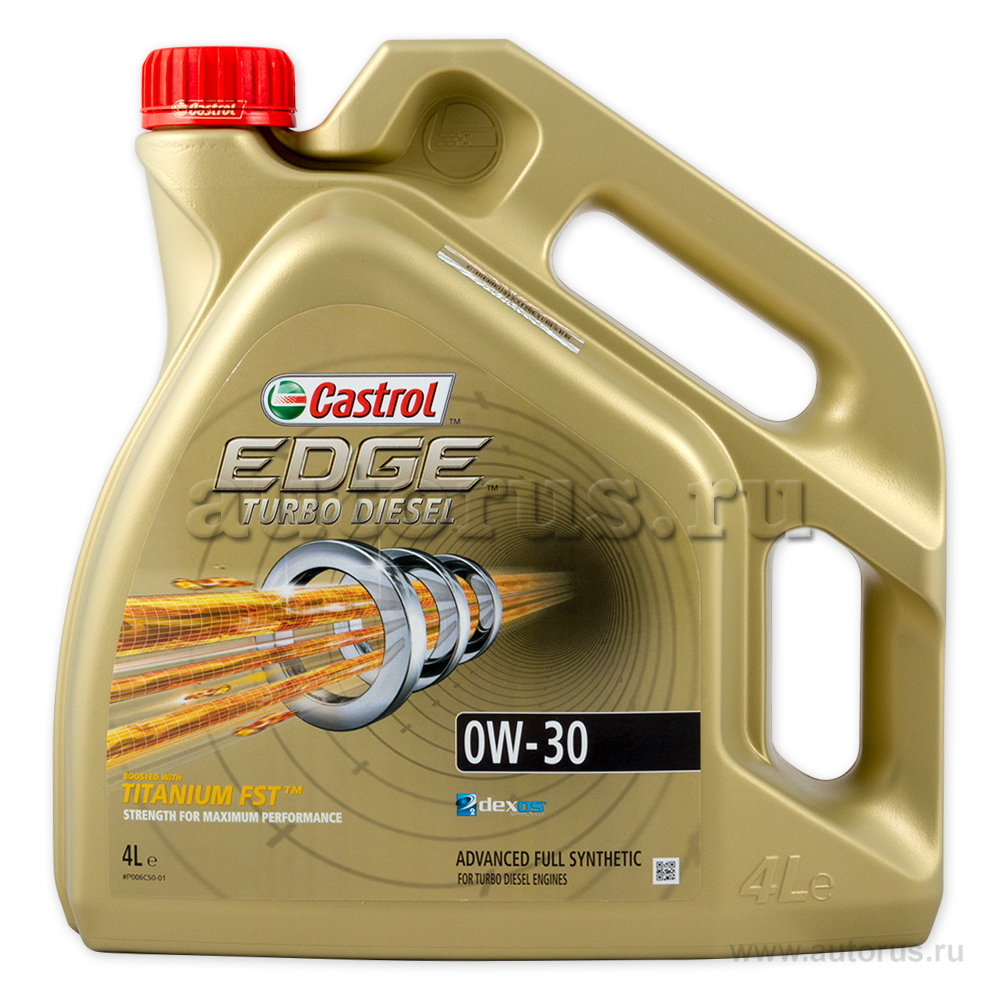 Масло моторное Castrol EDGE Turbo Diesel FST SN/CF 0W30 синтетическое 4 л + 1 л 15BB0D