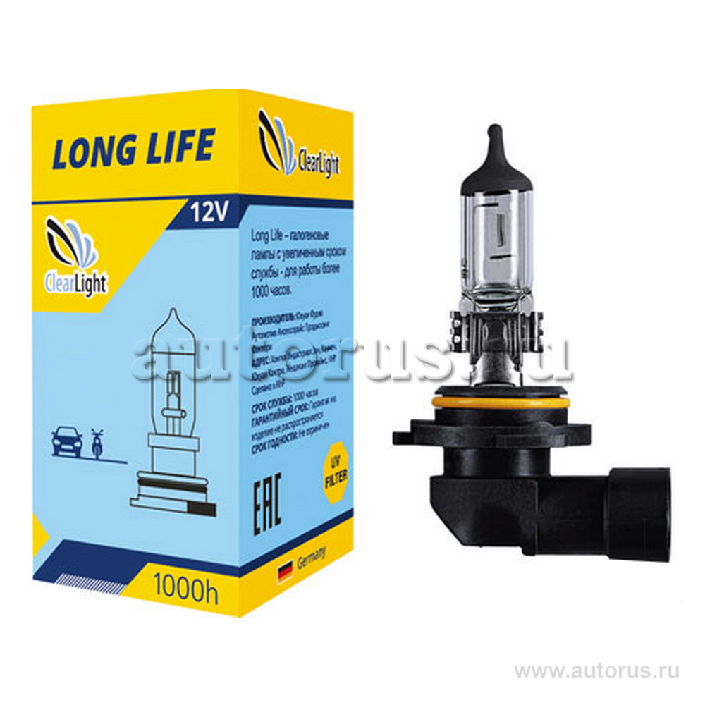 Лампа 12V HB4 55W ClearLight LongLife 1 шт. картон ML9006LL