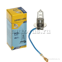 Лампа 12V H3 55W ClearLight LongLife 1 шт. картон MLH3LL