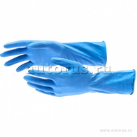 Перчатки хозяйственные латексные c хлопковым напылением, SElfe 67885
