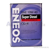 Масло моторное ENEOS Super Diesel CG-4 10W40 полусинтетическое 4 л OIL1328