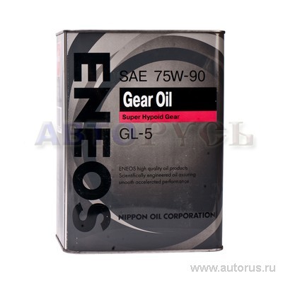Масло трансмиссионное ENEOS Gear GL-5 75W90 4 л OIL1370