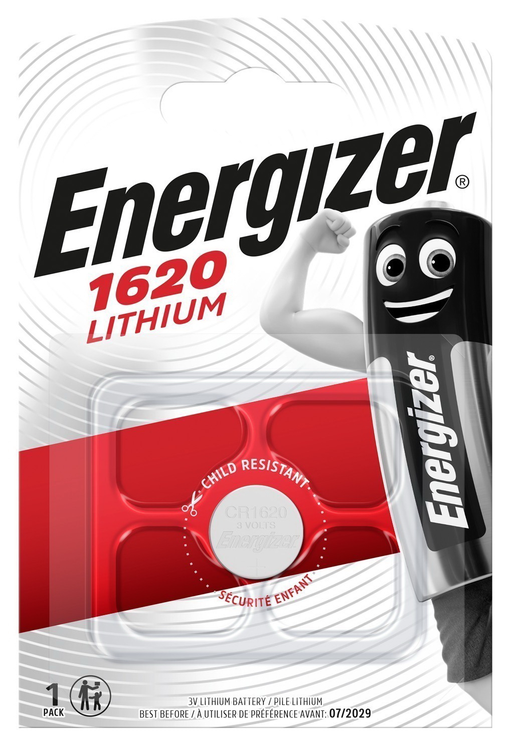 Батарейка ENR Lithium CR1620 BP1 (Блистер 1 шт)
