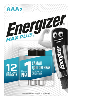 Батарейки ENR Max Plus AAA/E92 BP2 (Блистер 2 шт)