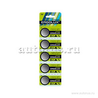 Батарейка ERGOLUX CR2032 BP5 3V цена за 1шт.