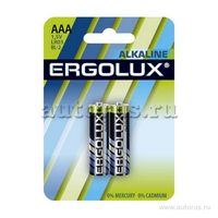 Батарейки ERGOLUX LR03 BL-2 11743 ААА 1.5В компл. 2шт. ERGOLUX LR03BL-2