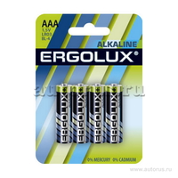 Батарейки ERGOLUX LR03 BL-4 11744 ААА 1.5В компл. 4шт. ERGOLUX LR03BL-4