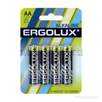 Батарейки ERGOLUX LR6 BL-4 11748 АА 1.5В компл. 4шт. ERGOLUX LR6BL-4