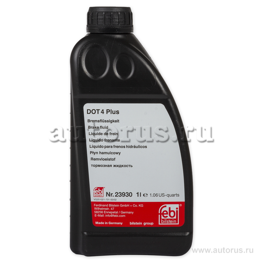 Жидкость тормозная FEBI Brake Fluid DOT4+ 1 л 23930