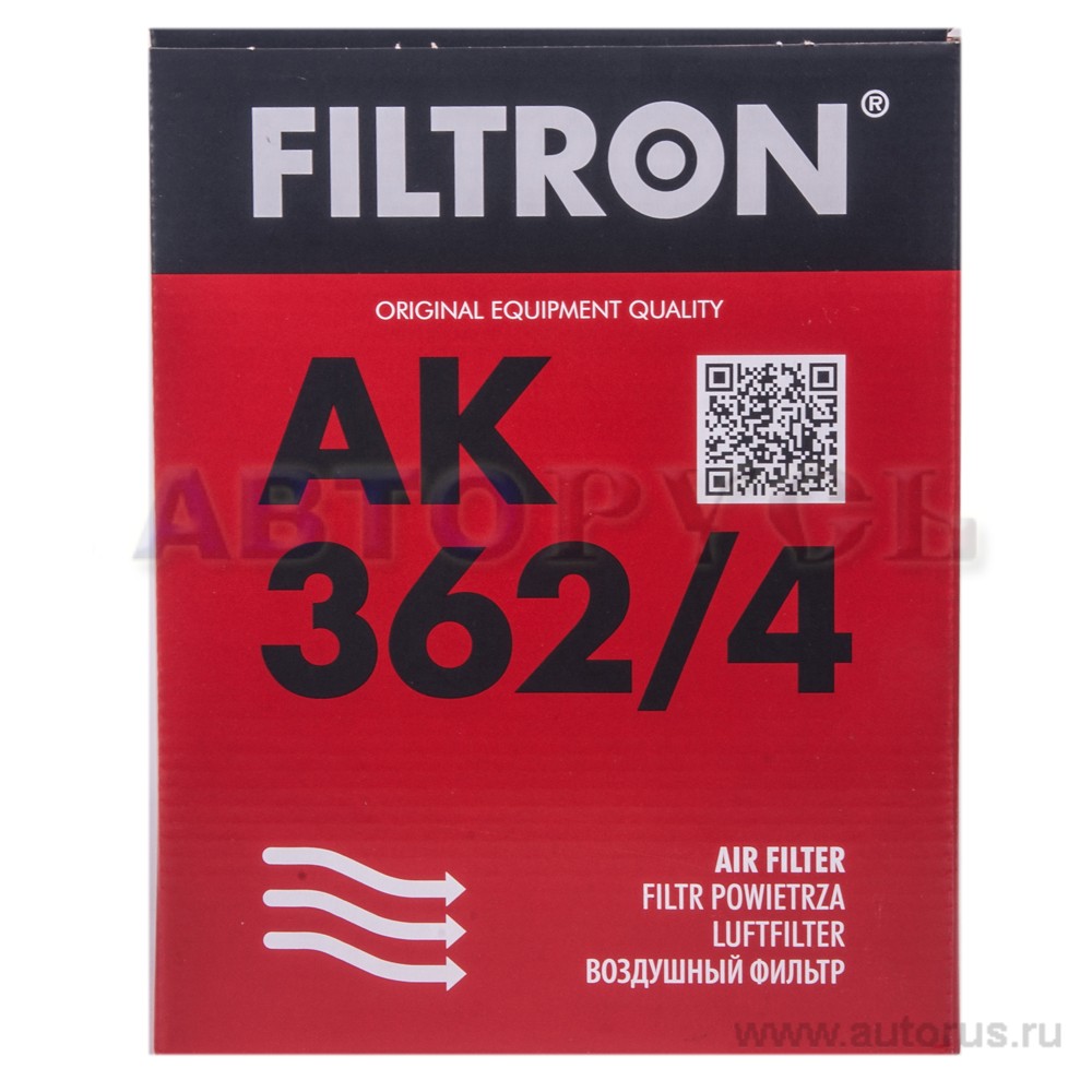 Фильтр воздушный FILTRON AK362/4