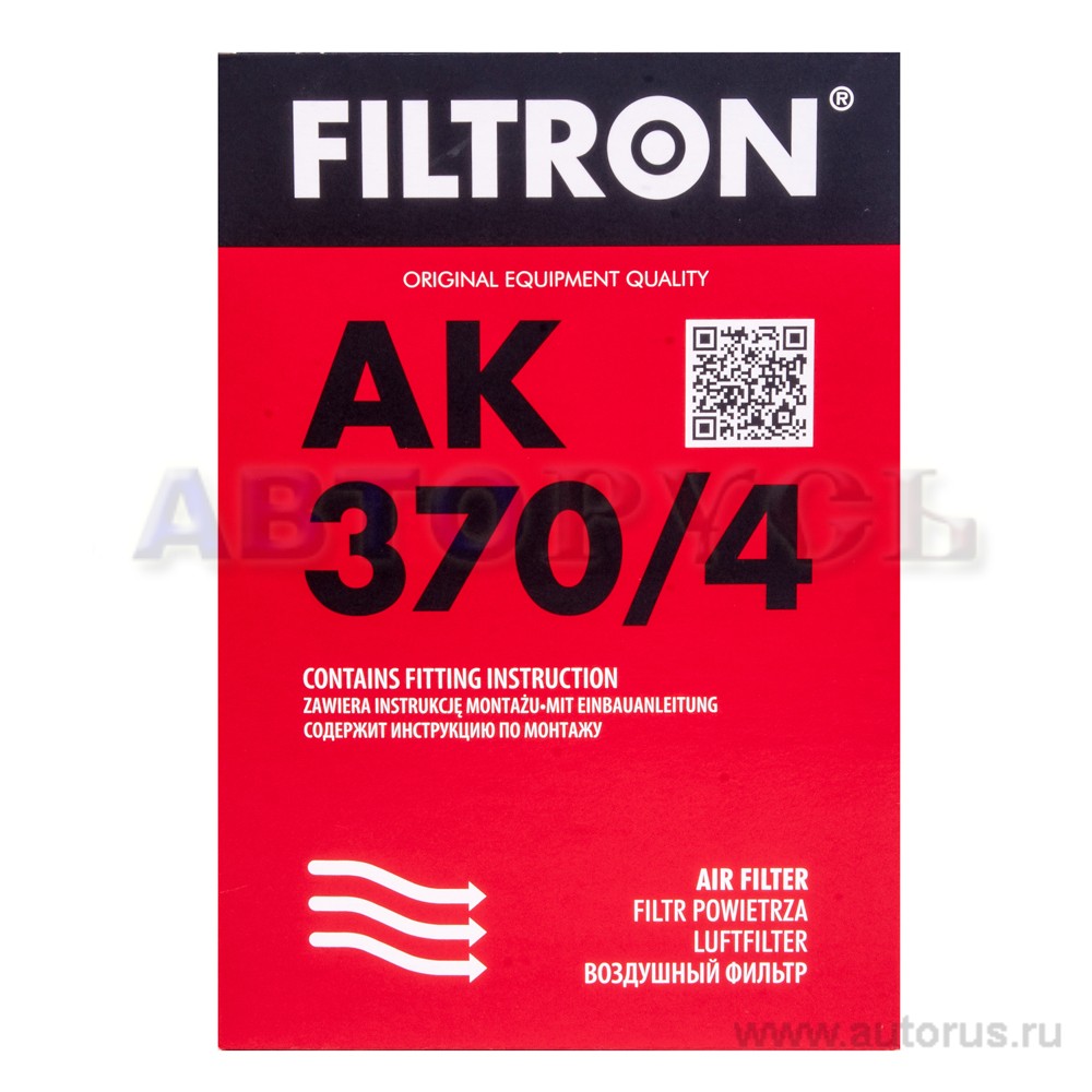 Фильтр воздушный FILTRON AK370/4