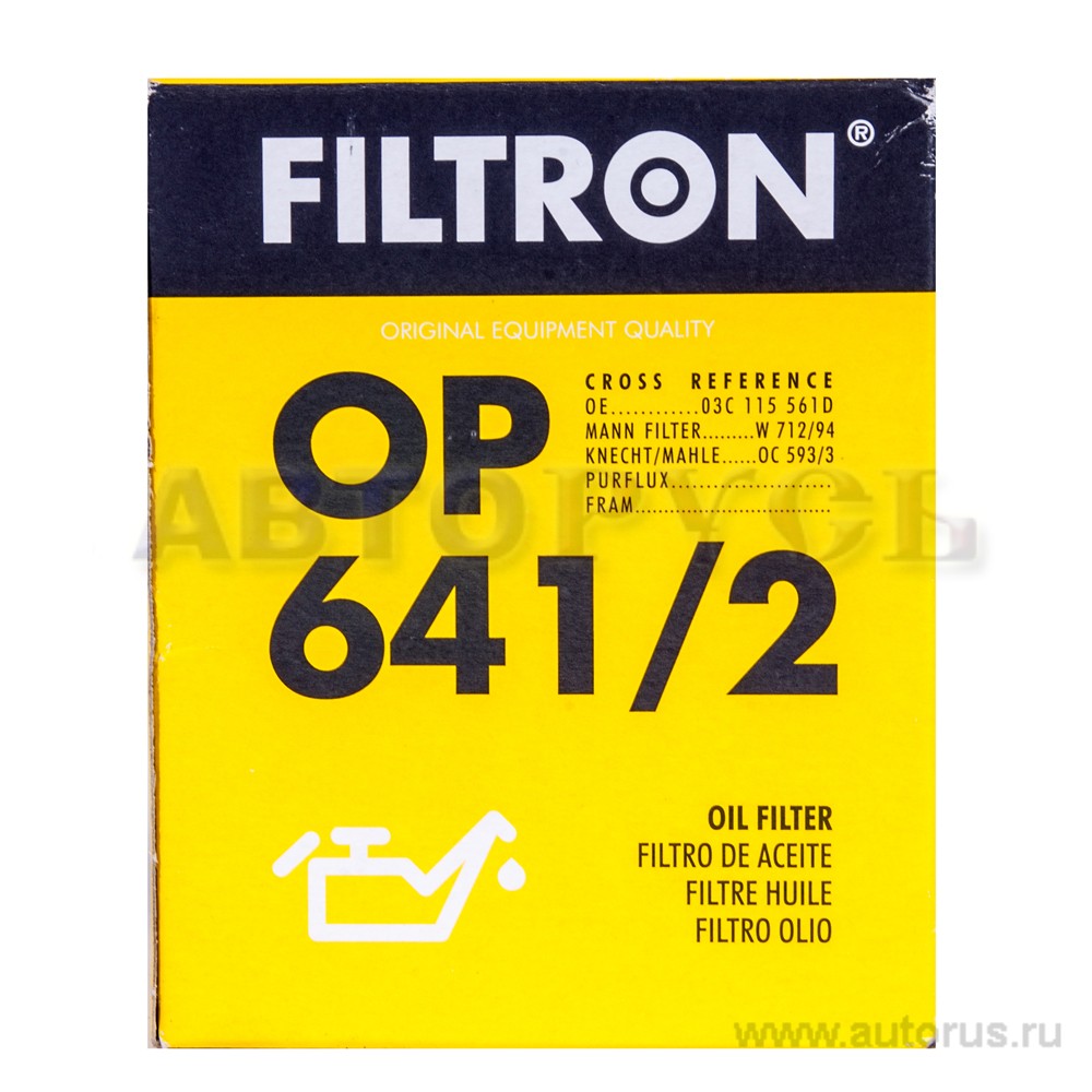 Фильтр масляный FILTRON OP641/2