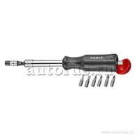 Отвертка с гибким удлинителем и битами 1/4DR 8пр FORCE 2083