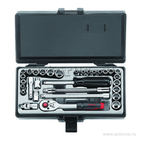 Набор 1/4 инстр. с 12-ти гран головками 31пр. FORCE 2312