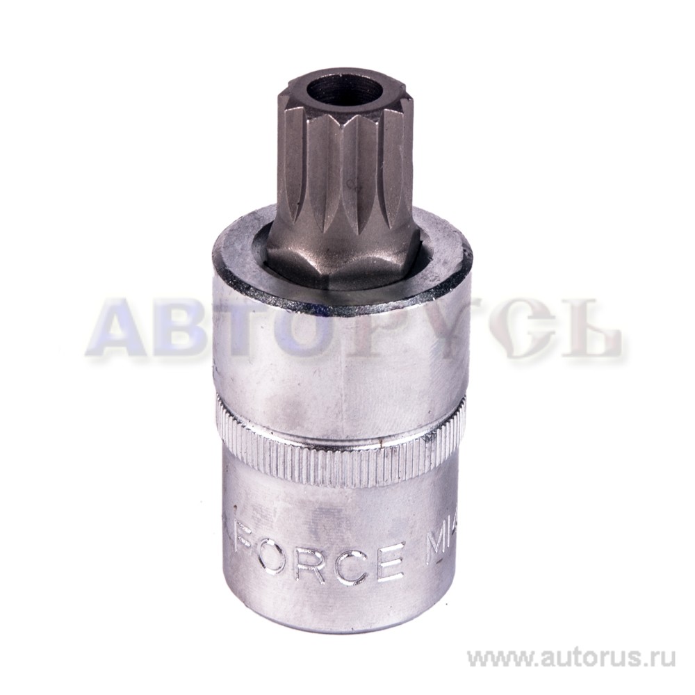 Головка 1/2-бита Spline М14 L 55мм с отверст. FORCE 34805514T