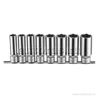 Набор 1/2 длинных головок на планке 8пр. FORCE 4082