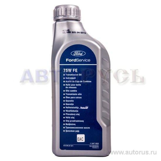 Масло трансмиссионное FORD Transmission Oil 75W 1 л 1 547 953