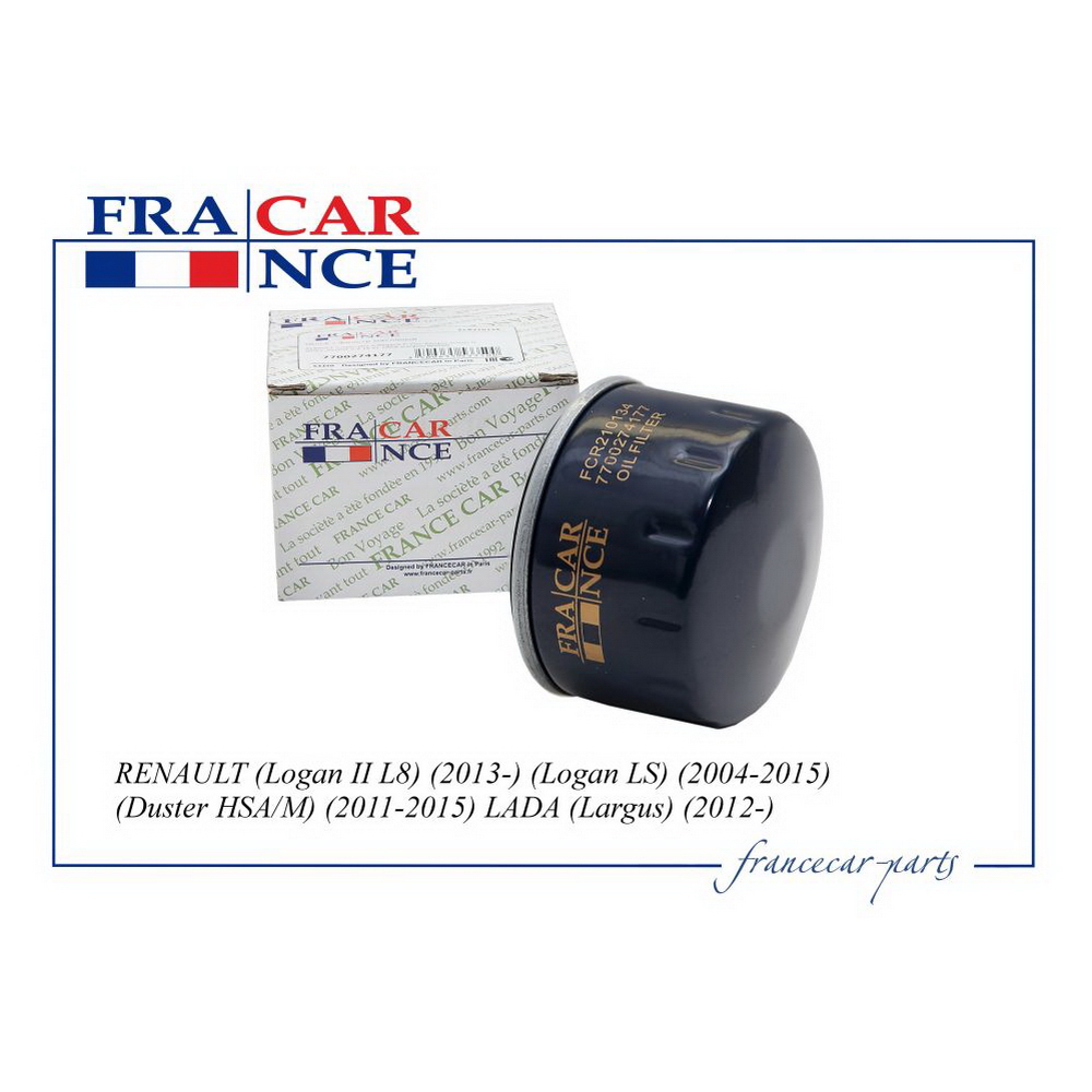 Фильтр масляный FRANCE CAR FCR210134 FRANCECAR FCR210134