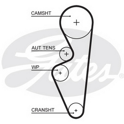 Ремень ГРМ ВАЗ 2190 8кл GATES 5670XS