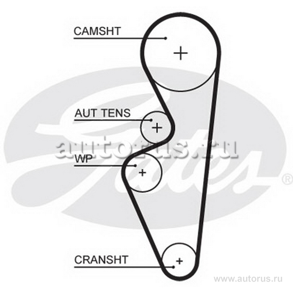 Ремень ГРМ ВАЗ 2190 8кл GATES 5670XS
