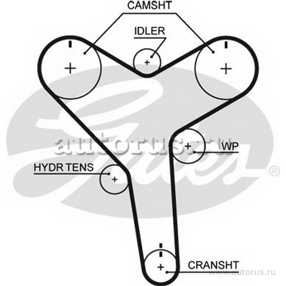 Ремень ГРМ GATES T257
