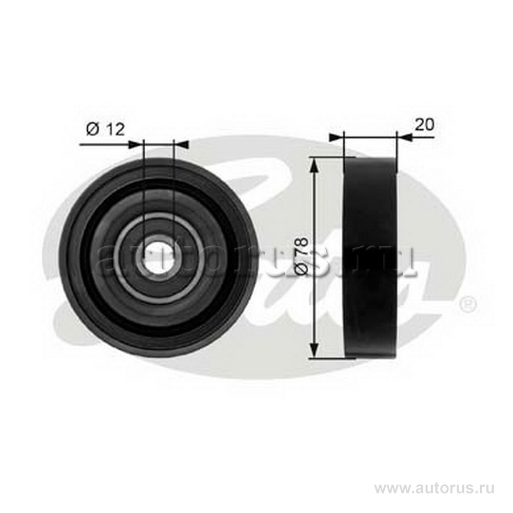 Ролик натяжения ремня кондиционера GATES T36086